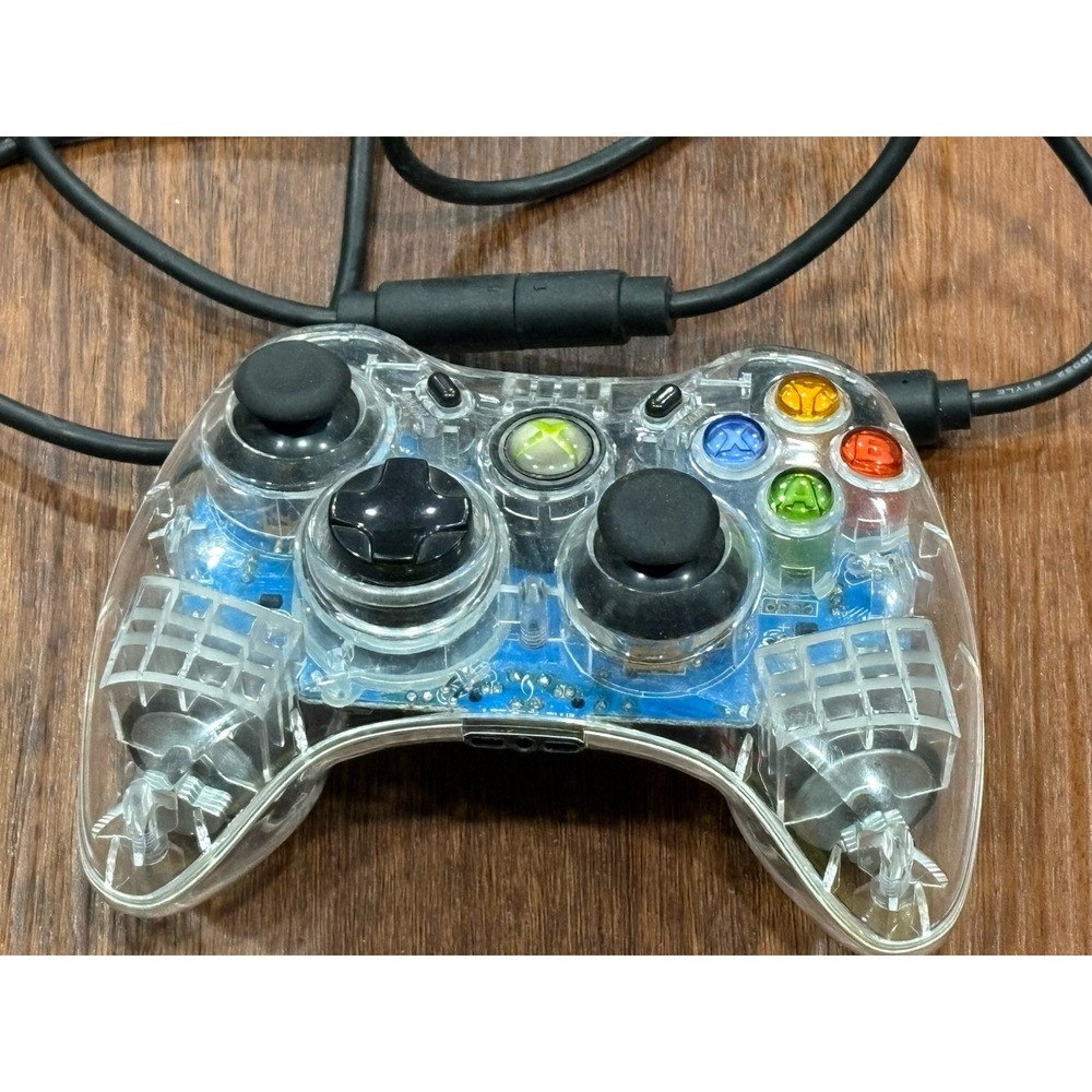 Microsoft Xbox 360 clear Afterglow PL 3702 Wired Controller